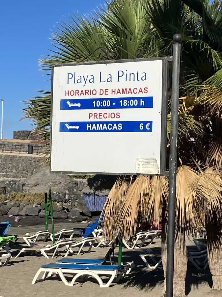 Playa La Pinta Costa Adeje