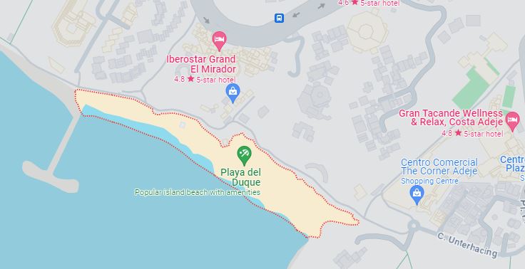 Playa Del Duque map