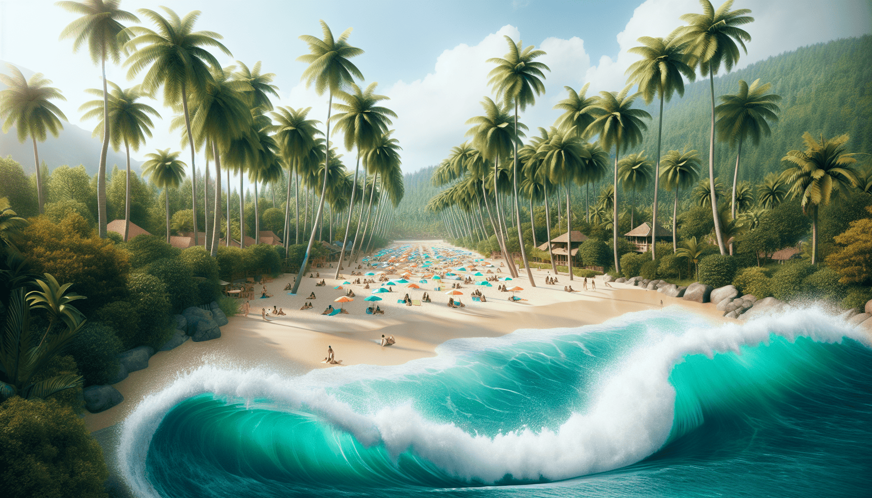 Siam Beach with artificial waves